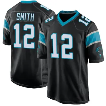 Black Youth Shi Smith Carolina Panthers Game Team Color Jersey