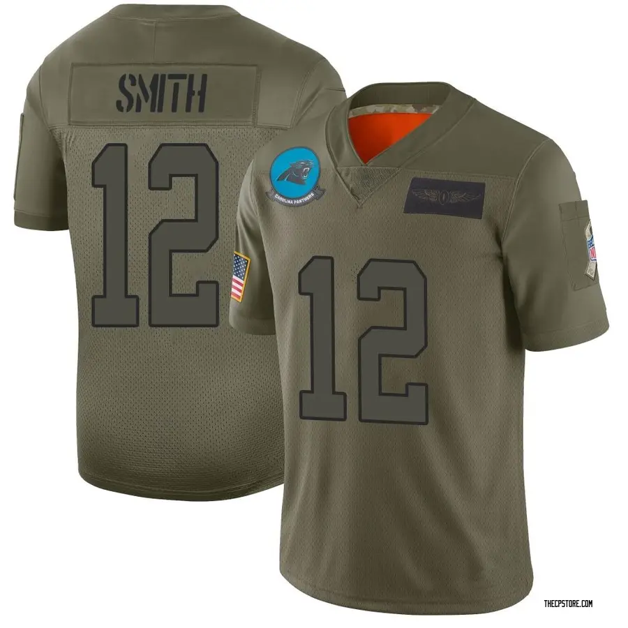 Camo Men's Shi Smith Carolina Panthers Limited 2019 Salute to Service Jersey