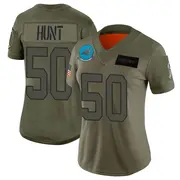 Camo Women's Robert Hunt Carolina Panthers Limited 2019 Salute to Service Jersey
